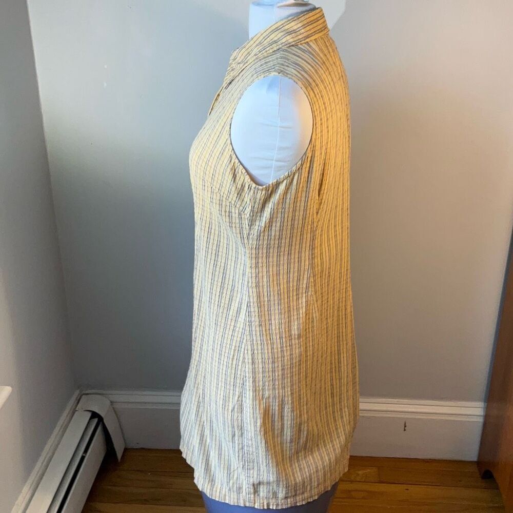 Vintage Liz Claiborne Petites Lizsport Waffle Weave Dress, 8P. Butter Yellow Sum - Picture 7 of 15